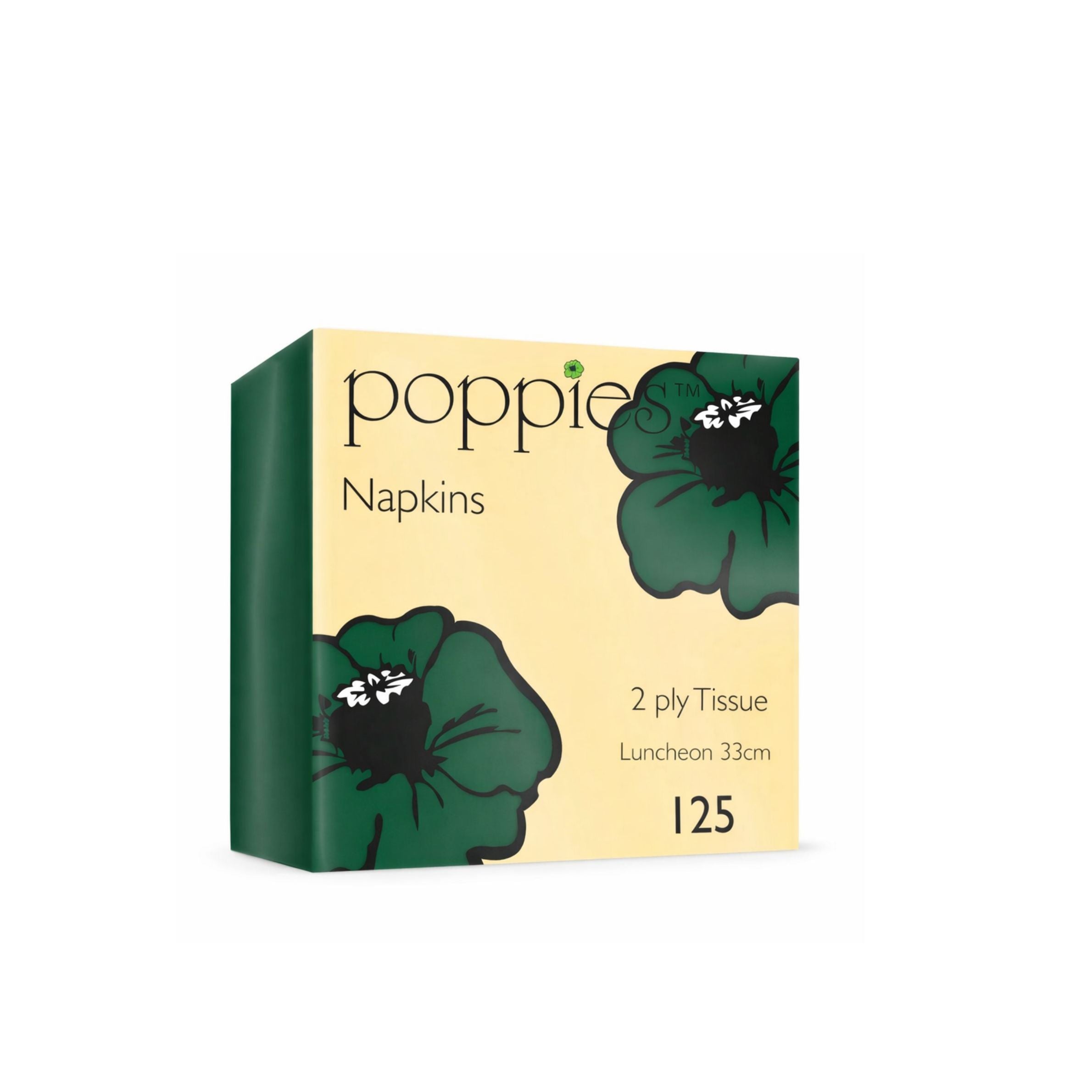 8 Fold 2 Ply Forest Green Napkins 33 x 33cm