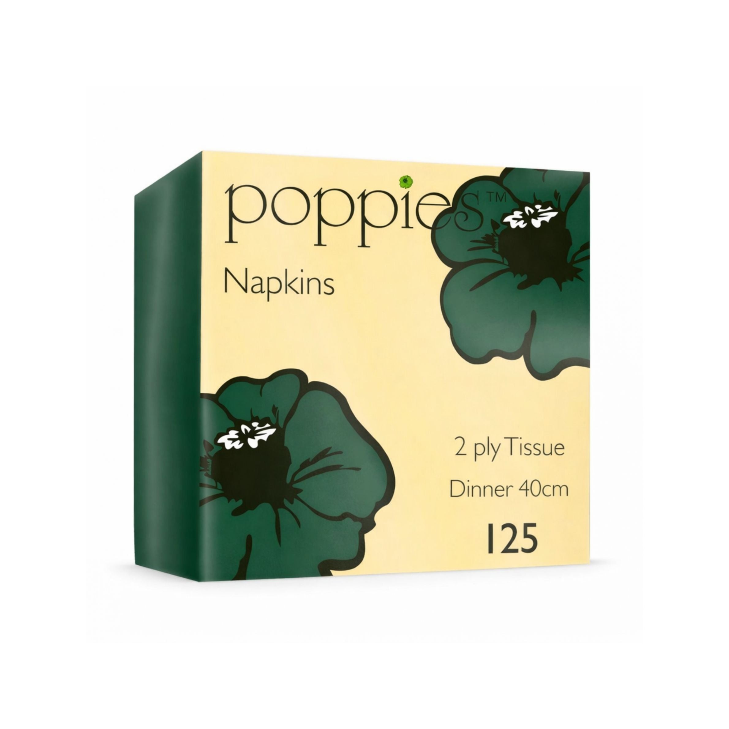 8 Fold 2 Ply Forest Green Napkins 40 × 40cm