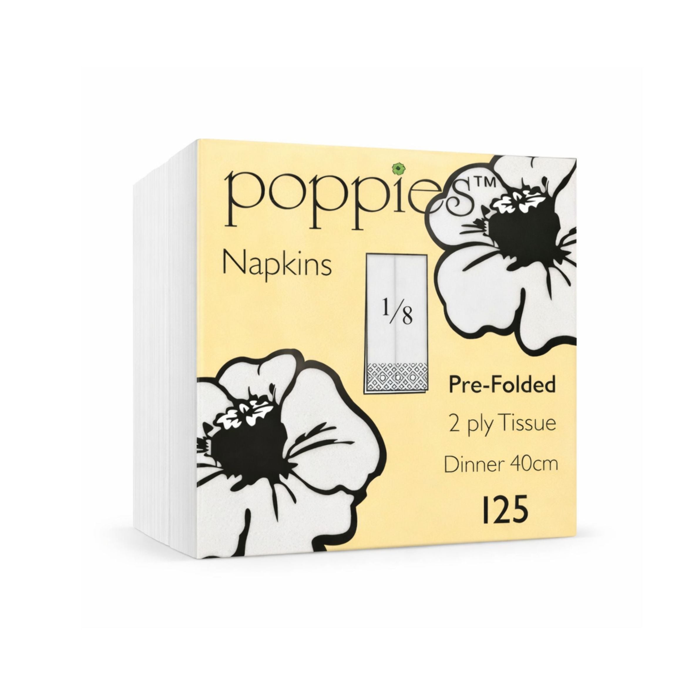 8 Fold White Napkins