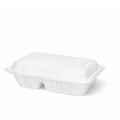 9" x 6" Bagasse 2 Compartment Boxes
