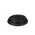 Black CPLA Sip-through Lids For 12 - 16oz