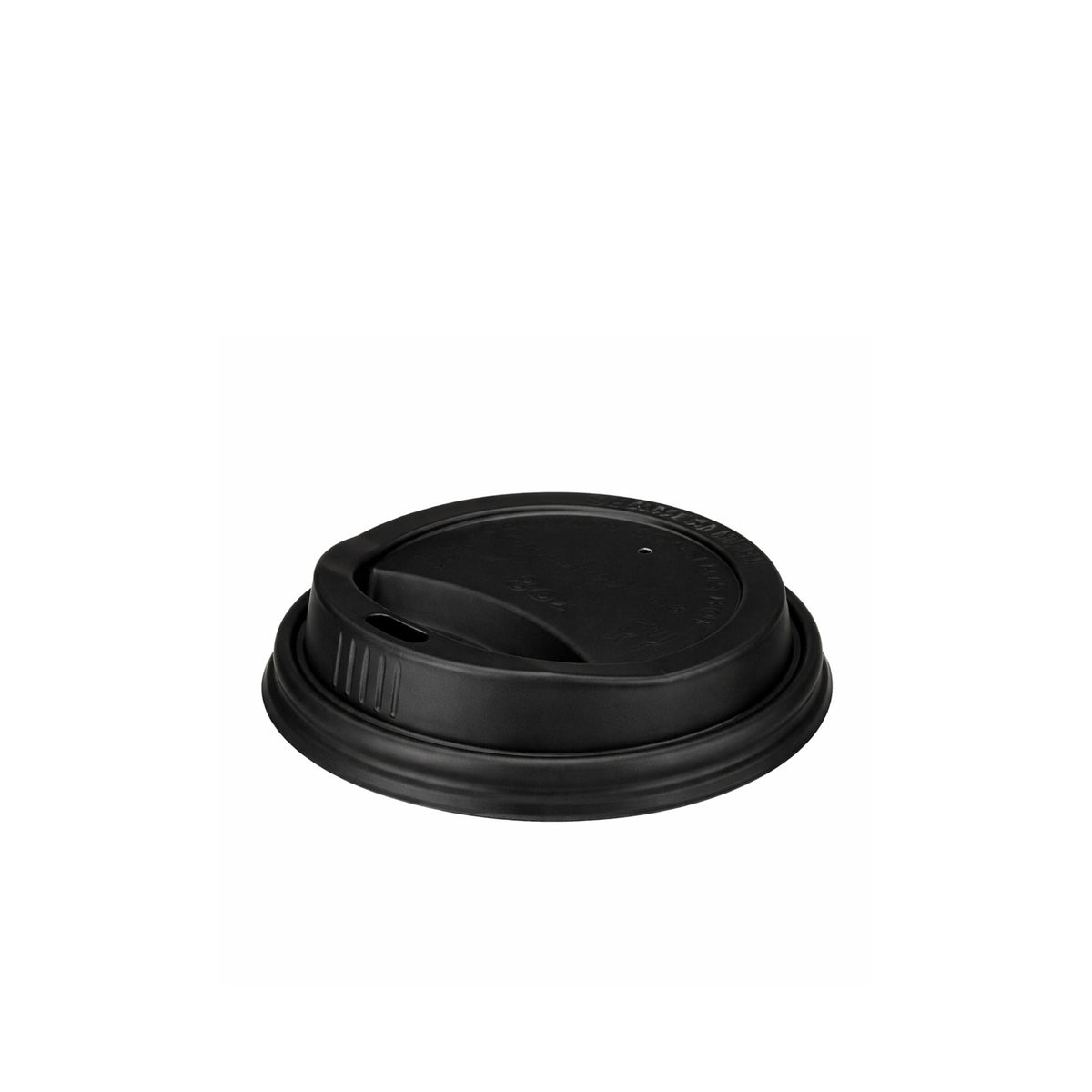 Black CPLA Sip-through Lids For 6 - 8oz
