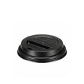 Black Domed Sip-through Lids For 12 - 16oz