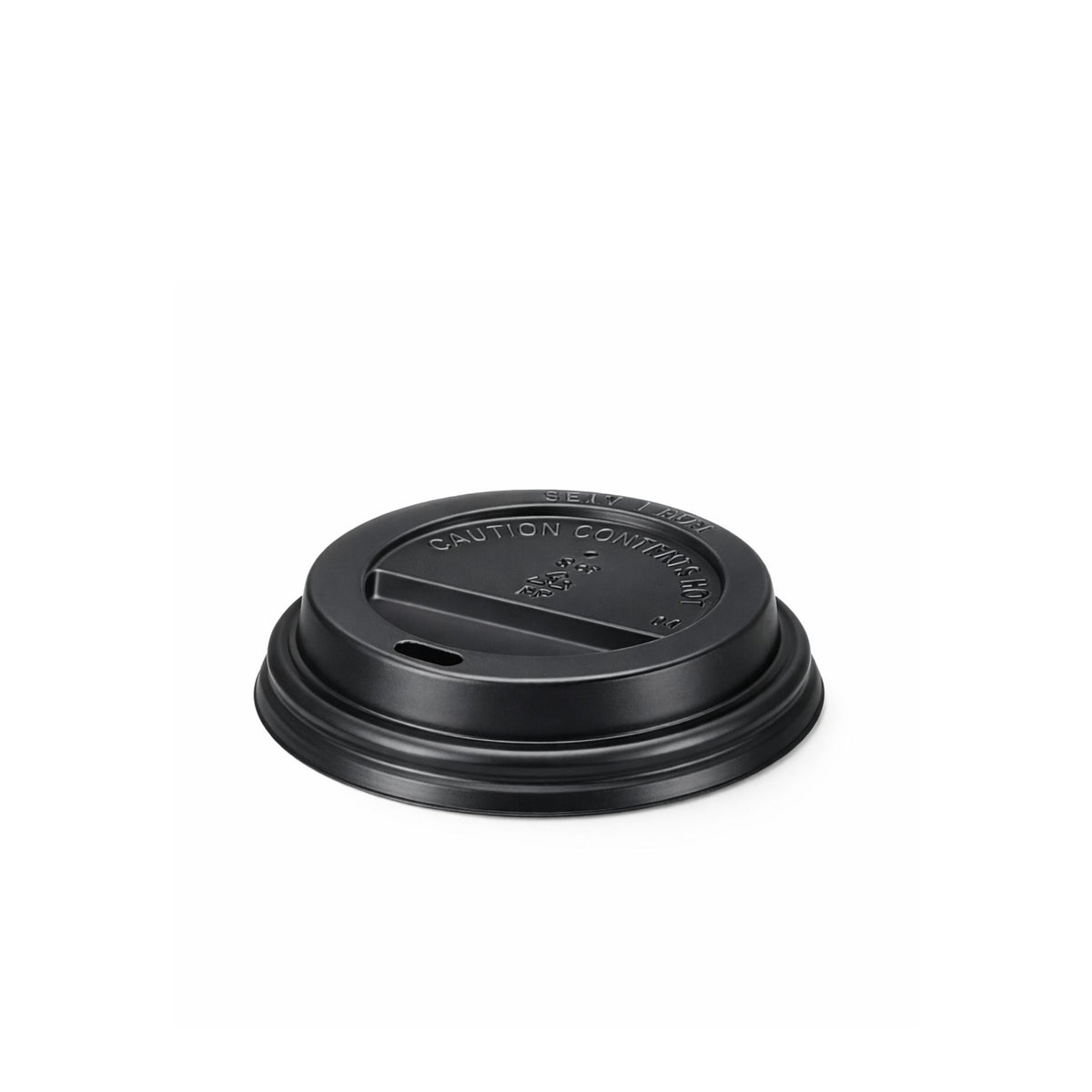 Black Domed Sip-through Lids For 6 - 8oz