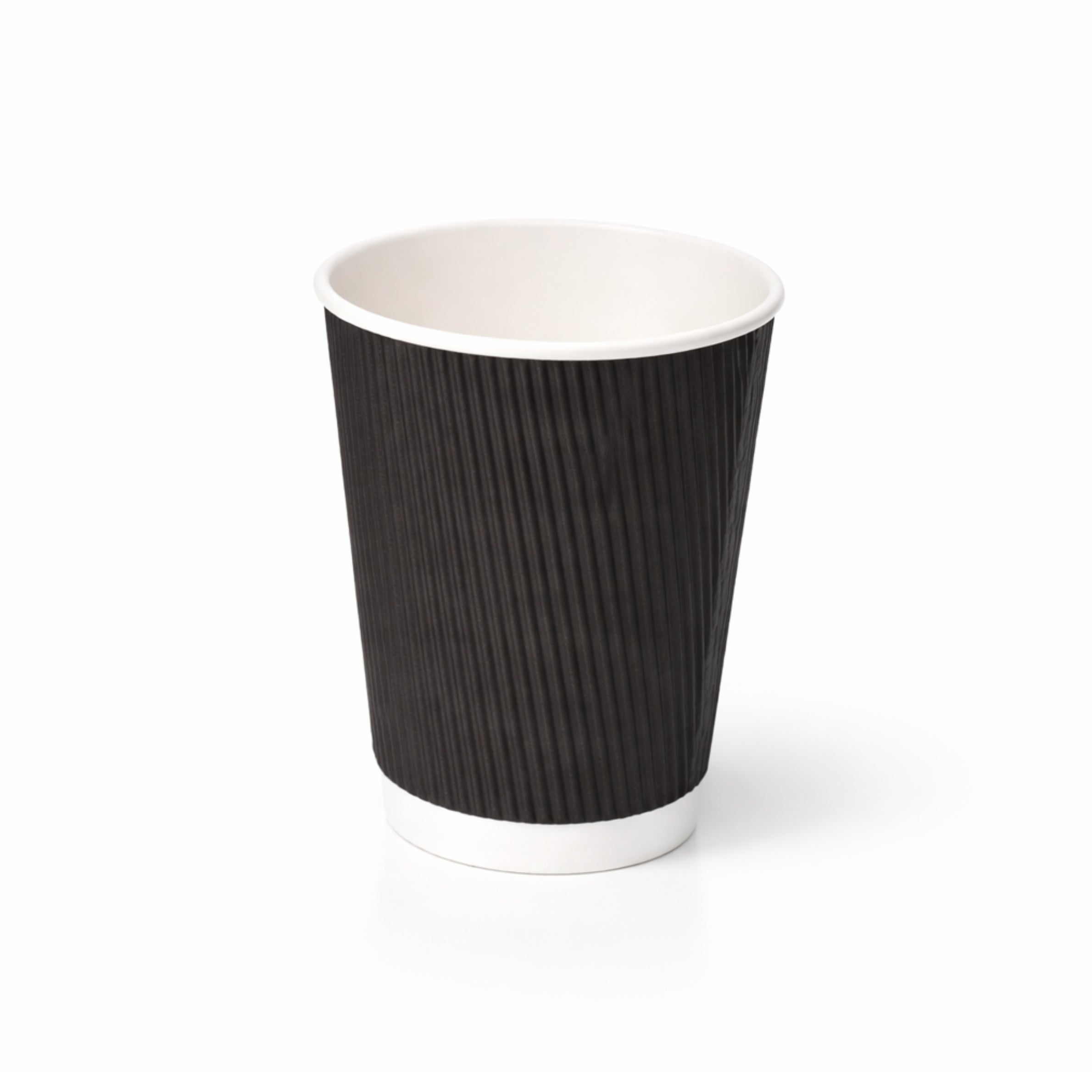 12oz Black Ripple Wall Paper Cups