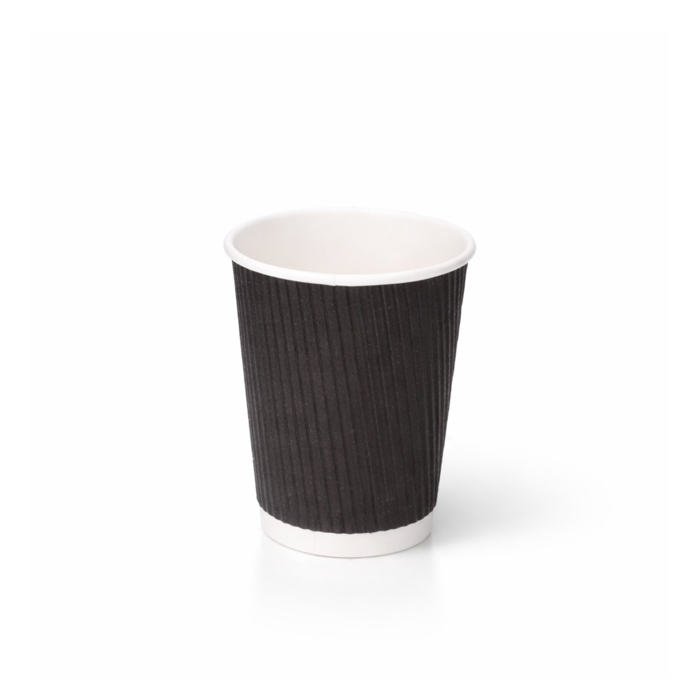 8oz Black Ripple Wall Paper Cups