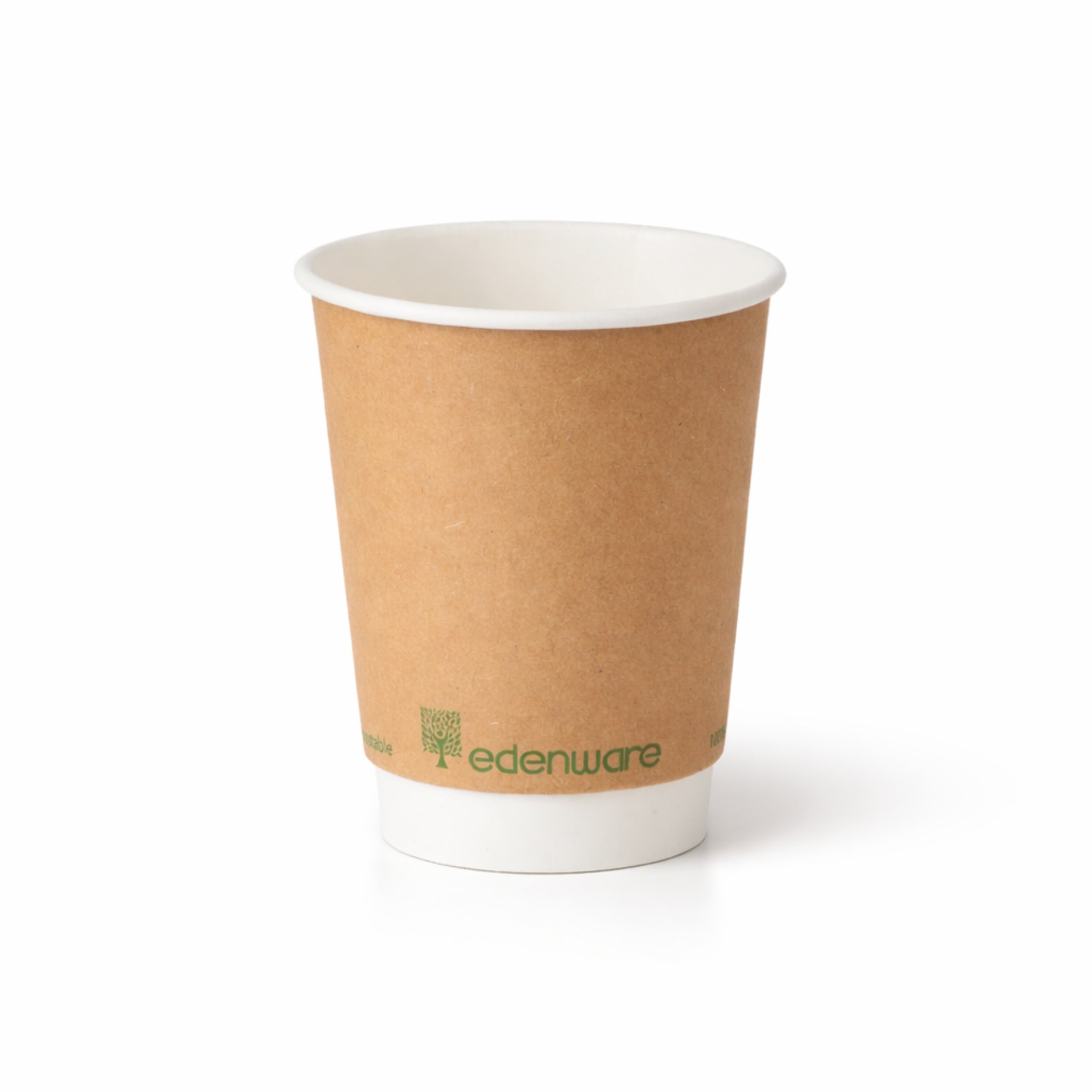 12oz Compostable Kraft Double Wall Paper Cups