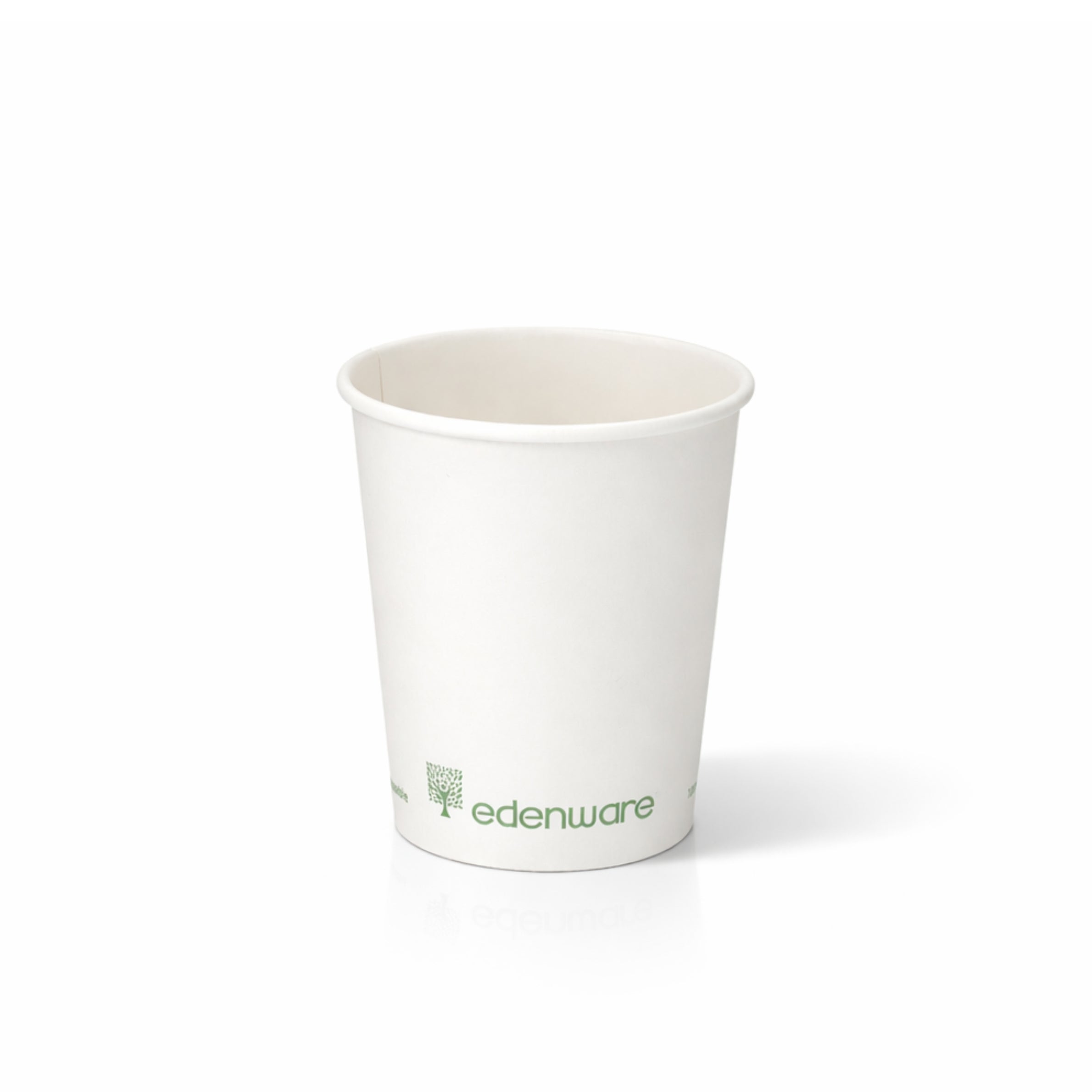 8oz Compostable White Single Wall Paper Cups
