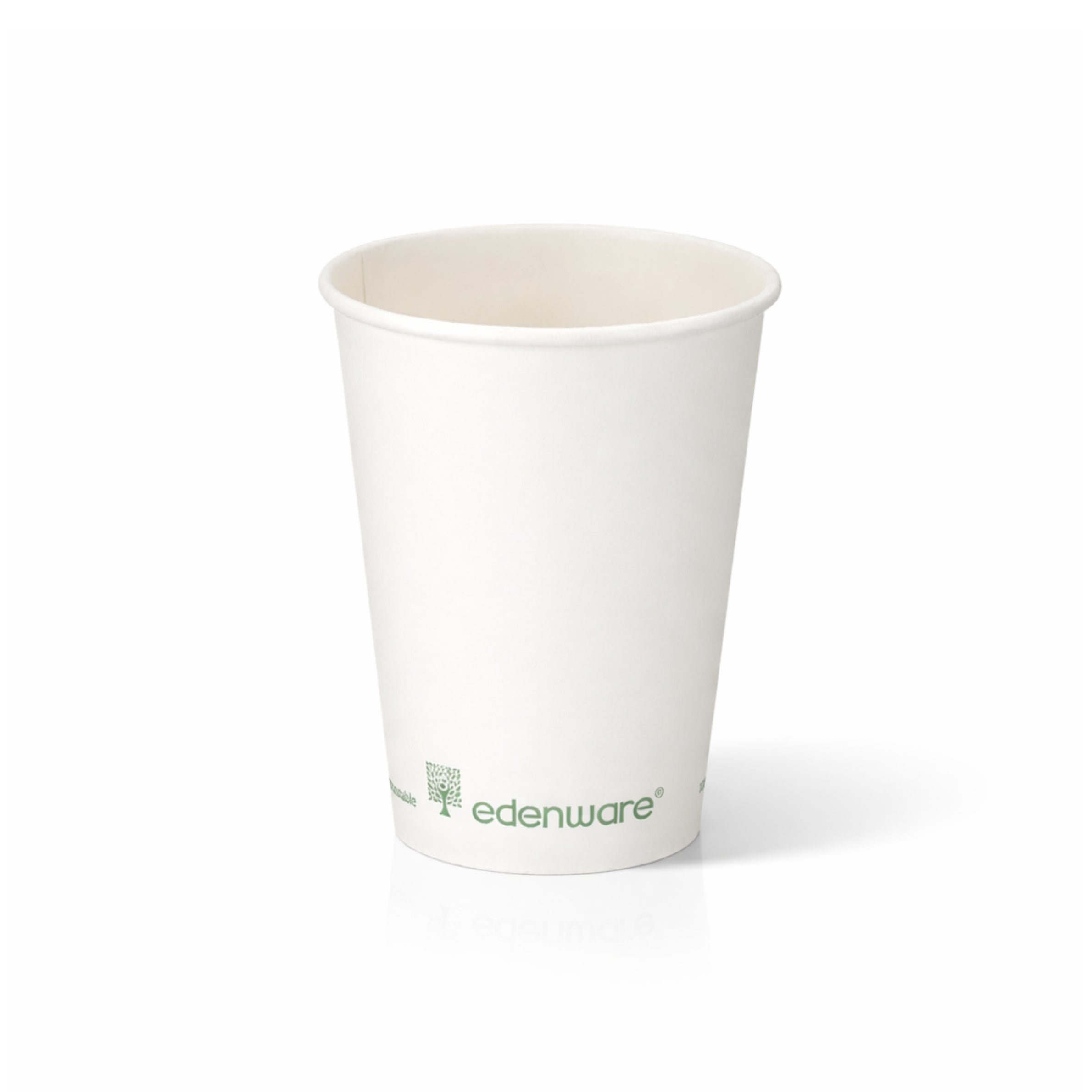 12oz Compostable White Single Wall Paper Cups