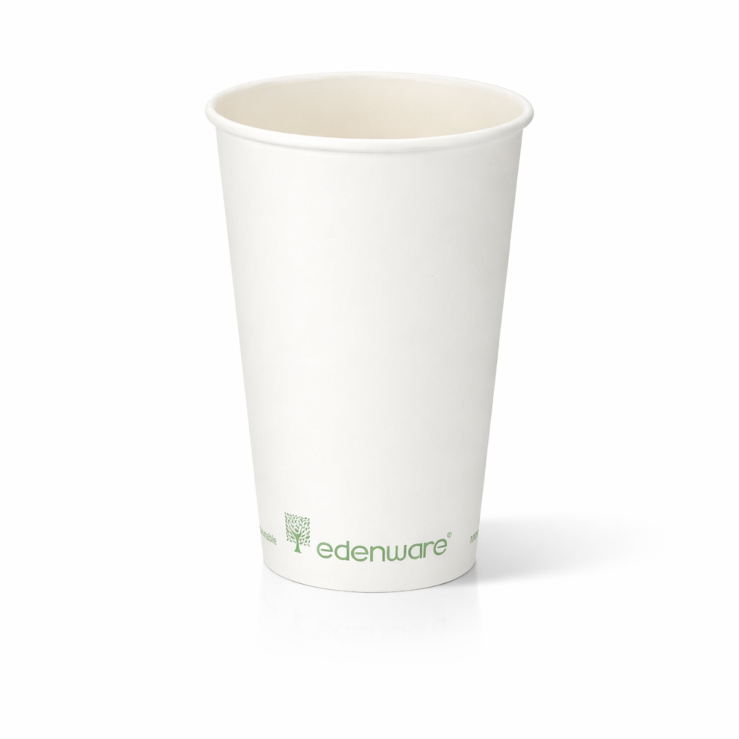 16oz Compostable White Single Wall Paper Cups