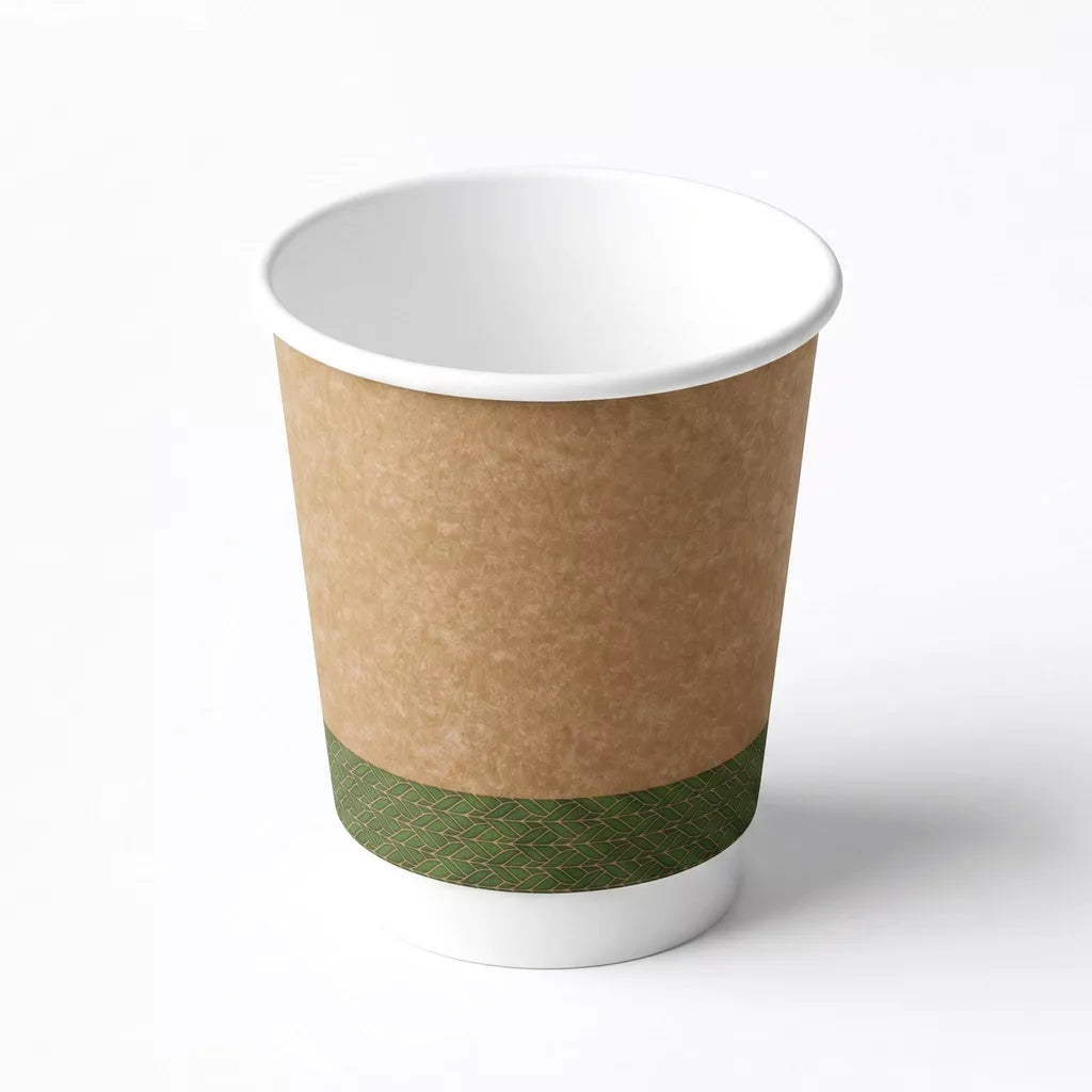 8oz Kraft Double Wall Paper Cups