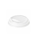 White CPLA Sip-through Lids For 12 - 16oz