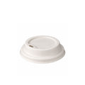 White Moulded Fibre Lids For 6 - 8oz