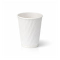 12oz White Ripple Wall Paper Cups