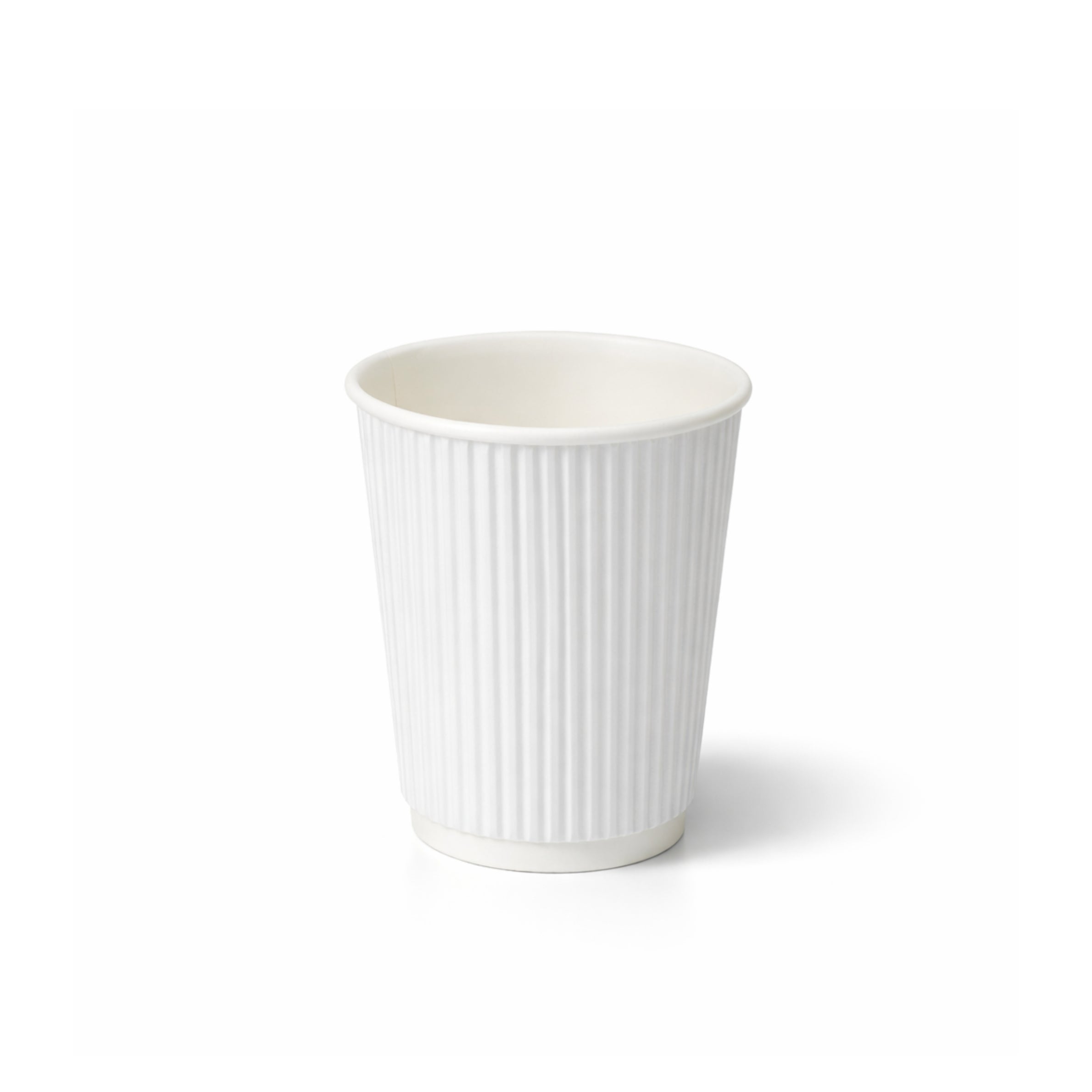 8oz White Ripple Wall Paper Cups