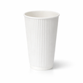 16oz White Ripple Wall Paper Cups