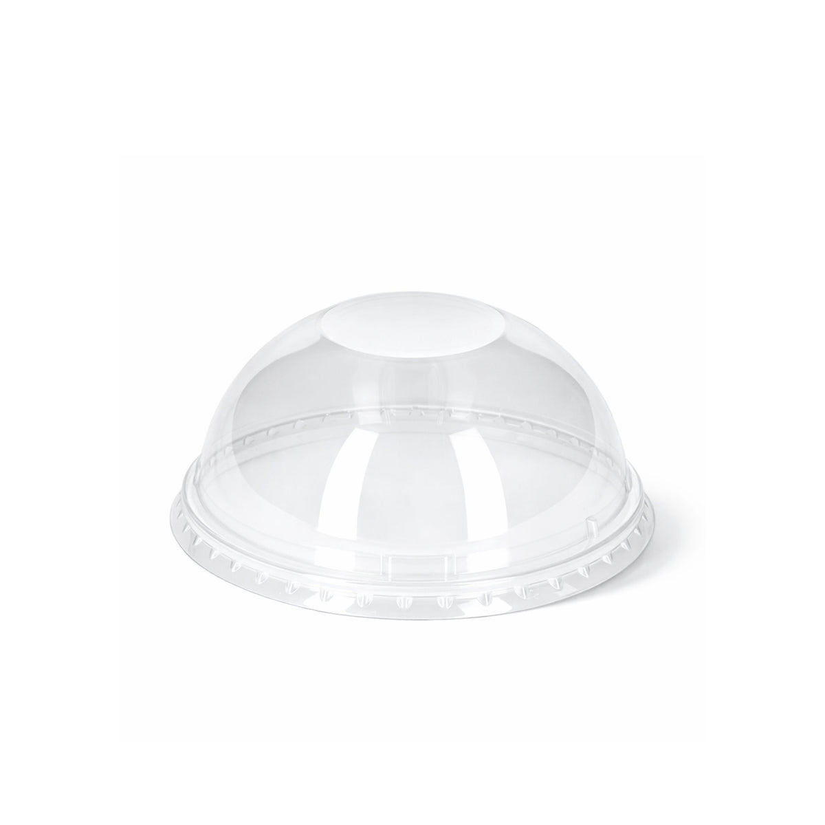 Clear Domed Lid No Hole 98mm