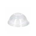 Clear Domed Lids with Straw Slot 98mm