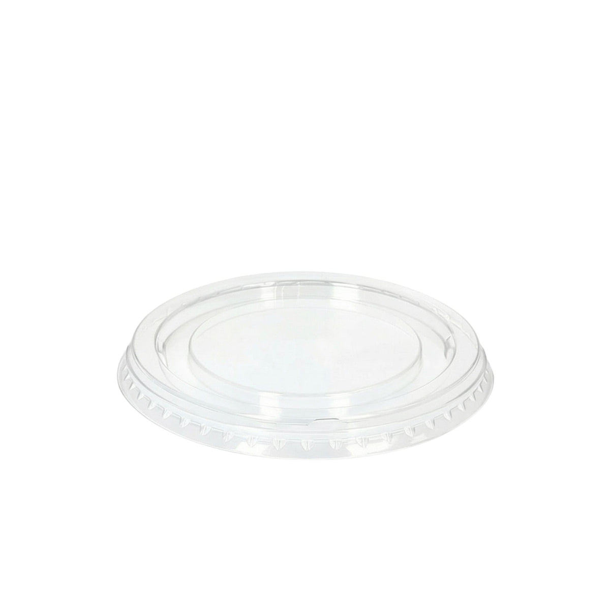 Clear Flat Lid No Hole 98mm