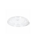 Clear Flat Lids with Straw Slot 98mm